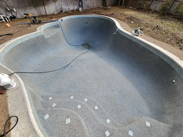 Pool drain after cleaning